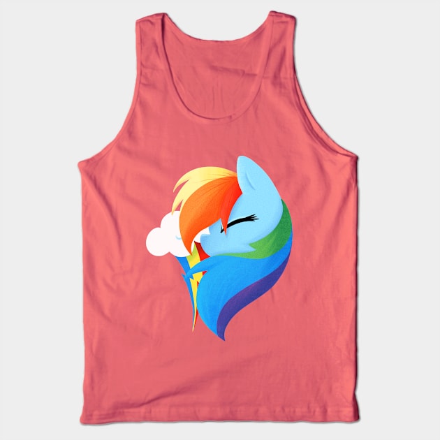 Pony Portrait - Rainbowdash Tank Top by SmidgeFidge